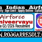 Indian Airforce Agniveervayu Intake 02/2026 Online Form